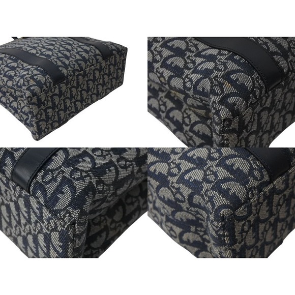 Christian Dior Handbag Bag Speedy Trotter Pattern Navy Blue - Picture 5 of 8